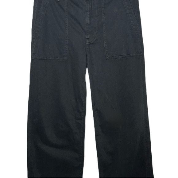 NEW Madewell Low-Slung Baggy Utility Pants in Almost Black, 4-Pockets, Size 27 - Picture 10 of 16